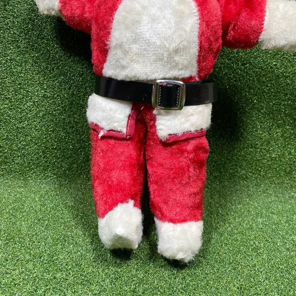 Vintage Mid Century Plush Santa Claus Doll Christmas Holiday Decor 15